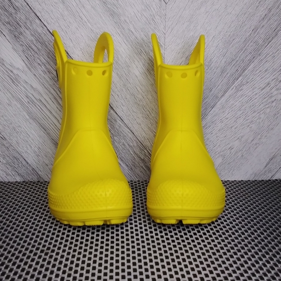 Crocs Toddler Handle It Rain Boots Size: c6 Unisex Yellow - Picture 2 of 10